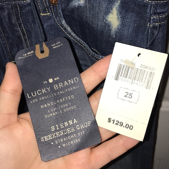 NWT Lucky Brand Jeans 0 / 25 Sienna Weekender Crop - Picture 7 of 9